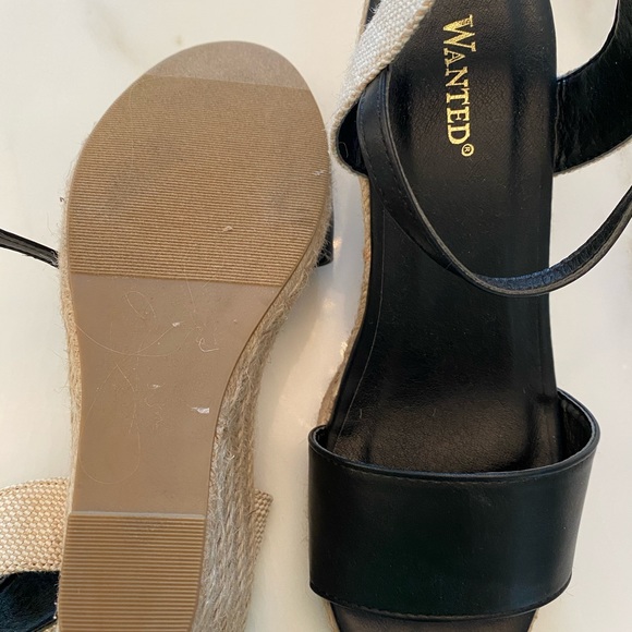 ladies black wedge shoes